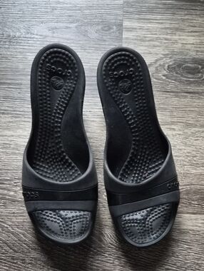 CROCS Black Women's Slide Sandals